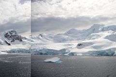 01C Ronge Island With Chair Peak And Mount Britannia Above The Glaciers On The Way To Almirante Brown Station From Quark Expeditions Antarctica Cruise Ship